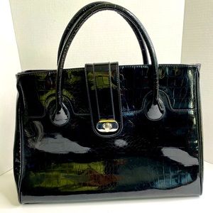 H&M Large Alligator Faux Leather Purse